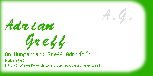 adrian greff business card